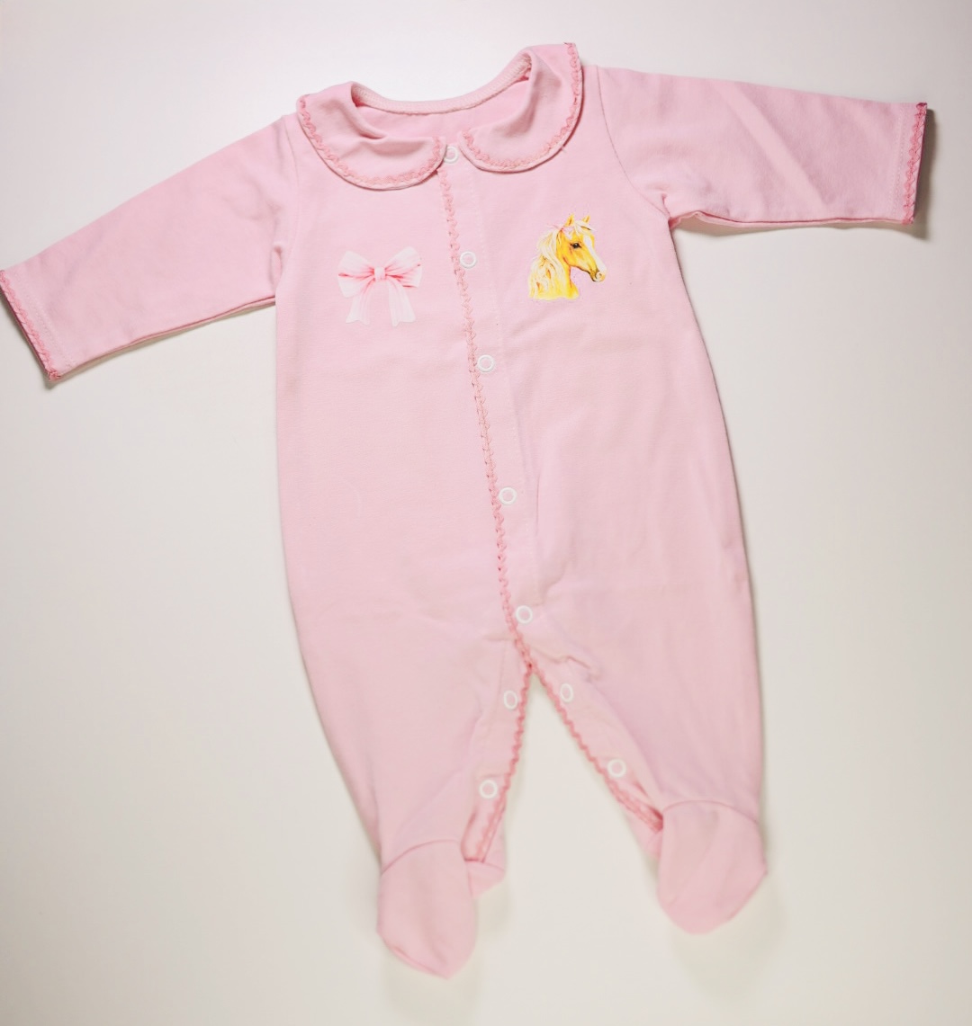 Śpiochy bawełna organiczna różowe